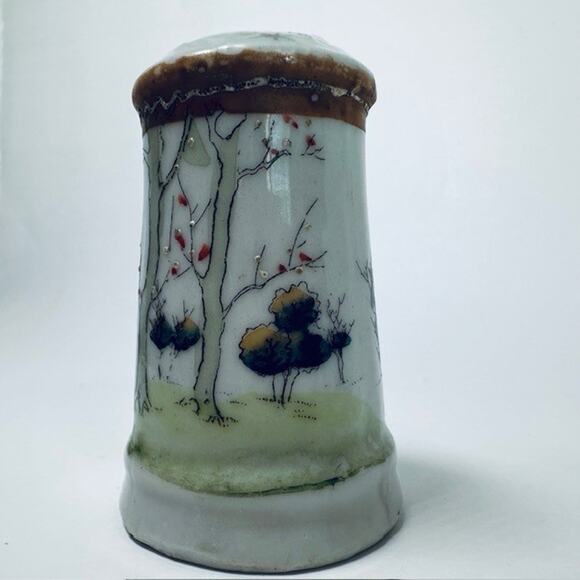 VTG Asian Inspired Hat Pin Display Holder Birds & Trees Retro Collectible 1920s - Picture 14 of 15